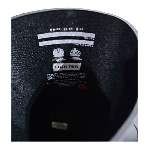 HUNTER Matte Black Boots - Size 11‎ - Picture 10 of 10